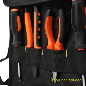 Sac à outils durable et étanche OEM/ODM d'usine, fermeture à rabat portable, capacité de 150 lb, bandoulière réglable, 10 à 14 poches, plusieurs couleurs - Product Image 4
