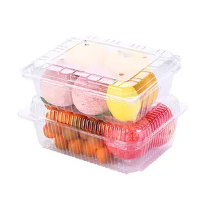 Factory Direct Custom Transparent 230*190*75mm Plastic Fruit Container Plastic Fruit Packaging Storage Box