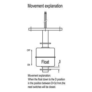 Oem flange חיבור מגנטי כדור מים כדורי דלק מים מתג רמת חיישן ומתגים אחרים למערכת קירור - Product Image 5