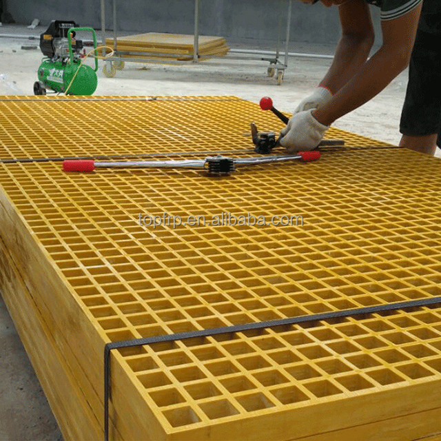 Grille FRP en fibre de verre grise de 3,3 pieds*1,6 Mauritius