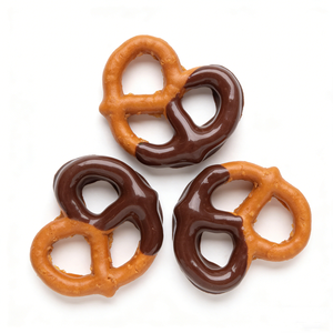 Dark Chocolate Pretzels Food Model Fake Edible Snack Display Item with Sauce Home Decor Desk Diy Joy <b>Doll</b> <b>Play</b> Photography Set - Product Image 1