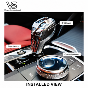 Ensemble de trois pommeaux de vitesse style cristal pour BMW Série 3 G20 G28 LHD 2020-2022 - Product Image 3