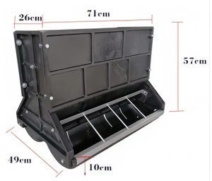 Mangeoire double face en plastique pour porcelets, mangeoire double face durable pour porcelets - Product Image 2
