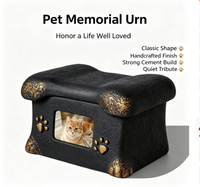 Urne commémorative pour animaux de compagnie, design élégant et classique, forme carrée, aspect pierre, durable, longue durée de vie, pour les amoureux des chats et des chiens, vente chaude