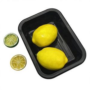 <span class=keywords><strong>Plateau</strong></span> sous vide pour aliments congelés en plastique de qualité alimentaire <span class=keywords><strong>Plateau</strong></span> noir jetable pour fruits frais et viande - Product Image 4