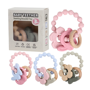Accessoires en silicone DIY pour nouveau-nés : Jouets à mâcher, Bracelet de bébé naturel, <span class=keywords><strong>Anneau</strong></span> de <span class=keywords><strong>dentition</strong></span> en silicone - Product Image 2