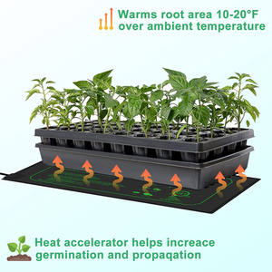 Hydroponic Heating Seed <strong>Propagation</strong> Waterproof Seedling Heating Mat Pad With Temperature Display Controller - Product Image 6