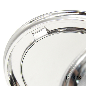 عينة مجانية أحمر خدود دائري فضي مع مرآة حاوية فارغة مخصصة - Product Image 6