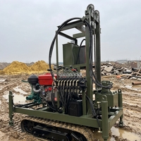 Machine de forage de puits d'eau de 200 m, mini-machine de forage de puits d'eau chinoise pour forage rotatif, prix abordable à vendre