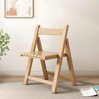Chaise de salle à manger pliante moderne en bois massif avec assise et dossier à lattes, portable, pour restaurant, vente en gros OEM, mobilier de café et de maison