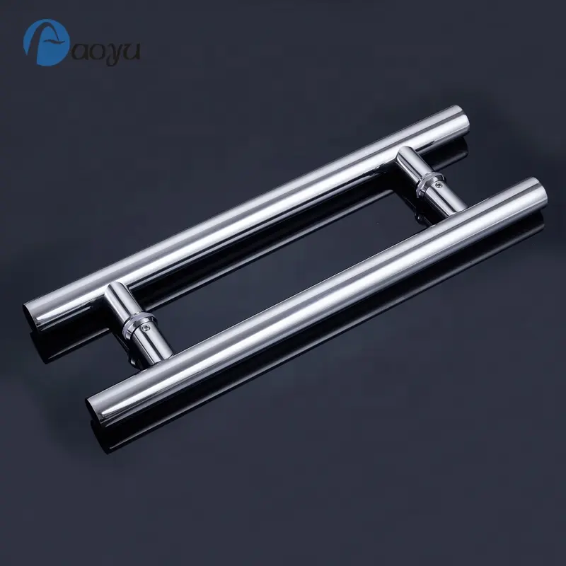 America Hot Sale Glass Door Handle H Shape Stainless Steel 304 Shower Handle Bathroom Sliding Pull Handle