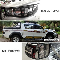 Prix de gros usine – Kits de coques de rétroviseurs auto en ABS pour Hilux Revo Noir/Chrome – Qualité supérieure