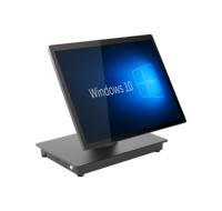 Système de point de vente à double écran 15 pouces + 9,7 pouces, écran tactile capacitif, caisse enregistreuse, système d'exploitation Windows, avec 3 ans de garantie