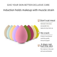Éponge de maquillage multicolores sans latex, nouvelle, de haute qualité, pour le mélange de fond de teint, avec logo personnalisé, marque privée