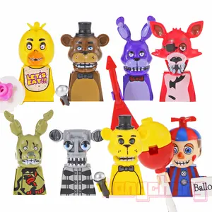 Kf6071 Fnf Freddy 'S Film Horror Serie Bunny Foxy Spintraft Ballonboy Golden Freddy Chica Bouwsteen Figuren Halloween Cadeau