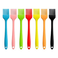Pinceau à pâtisserie en silicone, pinceau de cuisine pour la cuisson, la pâtisserie, l'huile, le barbecue, résistant à la chaleur, doux et durable, parfait pour la cuisson au barbecue