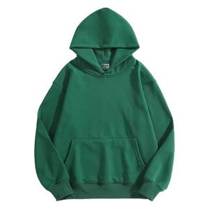 Felpe con cappuccio Premium grigie con Logo personalizzato da uomo stampate in pile con spalle cadenti pesanti felpe con cappuccio <span class=keywords><strong>oversize</strong></span> per uomo - Product Image 3