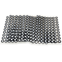 Etiquetas de Marcación para Escaneo 3D de Alto Contraste, Objetivos Circulares Reflectantes, Anillo Negro con Centro Plateado, Posicionamiento Preciso para Escáner 3D