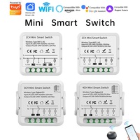 Interruptores de iluminación inteligentes TUYA WIFI 3CH, interruptores de Control remoto, compatibles con Smart Life/TUYA APP