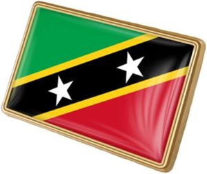 Broche en émail à motif du drapeau haïtien <span class=keywords><strong>pour</strong></span> adultes et adolescents, occasions festives, événements sportifs, souvenir, cadeau - Product Image 3