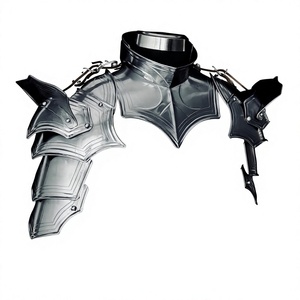 Placa de Pecho de Armadura Medieval Plateada de Aluminio con Acabado Pulido, Disfraz de Moda, Artesanía Metálica Usable, Antiguo y Moderno - Product Image 3