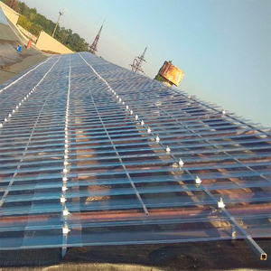 Plaque de polycarbonate <span class=keywords><strong>ondulée</strong></span> transparente 4x8 résistante aux UV pour toiture de maison - Écologique et durable - Product Image 3