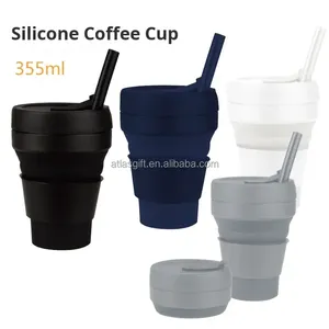 Botella de Agua Plegable de Silicona, Portátil, Económica, de Lujo, Popular, Libre de BPA, con Tapa, Estilo Deportivo, para Uso en Exteriores - Product Image 2