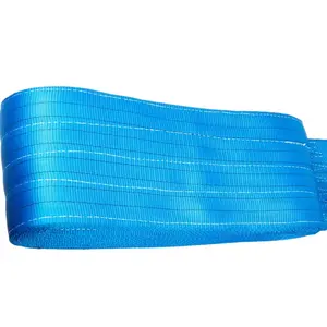 Polyester Blue Color 8T WLL Flat Endless Round Webbing Sling 8Ton