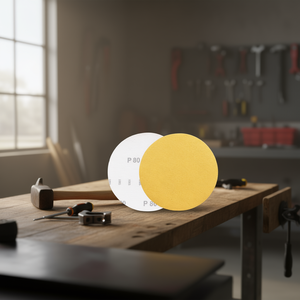 Disco de Lijado Fervi con Velcro Dorado P80 150mm - Product Image 3