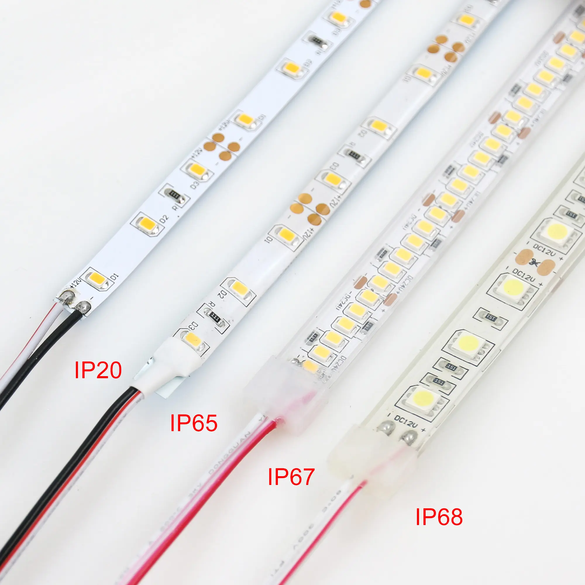 CRI 90 2700k 5000k 6500k dingin hangat Led Smd 2835 5050 Rgb Led Strip cahaya putih 12V 60 120 240 5 10 20 30 50 M Luces Led 75 8mm