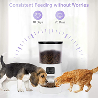 Distributeur automatique de nourriture pour animaux de compagnie intelligent 4L en plastique avec caméra intérieure WiFi, application mobile Tuya, contrôle à distance, pour plusieurs animaux