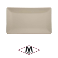 Plat de service rectangulaire Boston Sand en grès 25 × 15 cm M1934 139460
