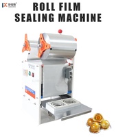 Machine de scellage de gobelets en plastique pour yaourt à pression manuelle KIS-180 / Machine de scellage pour gobelets à lait