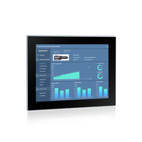 Panel PC Industrial sin Ventilador de 12.1 Pulgadas, 12.ª Generación I7, IP66, Pantalla Táctil Impermeable, Computadora para Control de Máquinas HMI