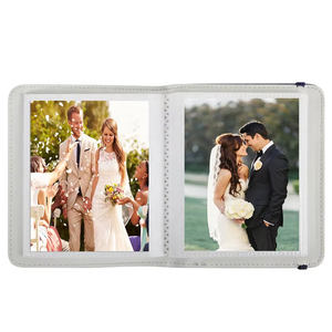 Álbum de Fotos Lerp&Wedding de Cuero PU de 5 Pulgadas para <span class=keywords><strong>Polaroid</strong></span> 600/W210/<span class=keywords><strong>300</strong></span>/400 Instax Wide Film Mini, con Carpeta - Product Image 3