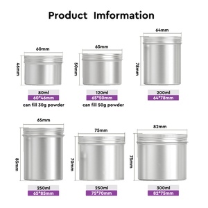 Envases de Aluminio de 30g, 50g, 80g y 100g, Latas para Polvo Metálico, Cajas para Polvo de Matcha - Product Image 2