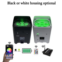 6*18W alimenté par batterie RGBWA + UV sans fil Uplights Rechargeable scène DJ lumières pour les fêtes de mariage par effet