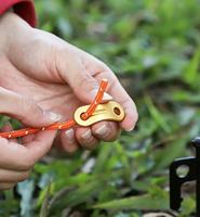 Accessoire de tente de Camping ultraléger, curseur en alliage d'aluminium, ajusteur de ligne, attache de tente, bouchon de corde à vent, tendeur de ligne
