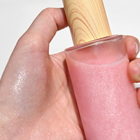 Aceite corporal en spray HKH personalizable de marca privada con brillo de perlas finas, nutritivo, blanqueador, de larga duración, con aroma y color personalizados.