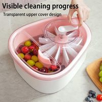 Fabriek Groothandel Fruit Groente Wasgereedschap Fruit Wassen Spinner Borstel Groentereiniger Fruit Aftapkom