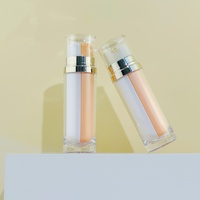 Flacon cosmétique double tube bicolore 15g+15g, distributeur deux-en-un, contenant vide pour sérum facial, lotion, emballage de soins de la peau