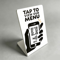Expositor de Mesa NFC Personalizado y Programable de Acrílico de 13.56mhz con Código QR