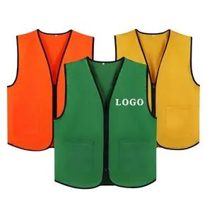 Mesh Safety Vest wo Reflective - LXL (3A Safety) Hi Vest Safety Viz Waistcoat Vis High Visibility Reflective Jacket Work