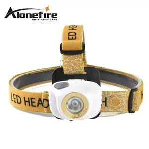 AloneFire HP89 मिनी Headlamp प्रकाश आउटडोर हेडलाइट निविड़ अंधकार बाइक डेरा डाले हुए मछली पकड़ने काम बच्चे सिर दीपक लालटेन एएए बैटरी