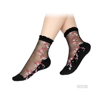 Chaussettes en dentelle à la cheville pour femmes BX-L0027
