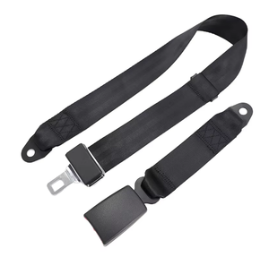Cintura di Sicurezza a 2 Punti Stile Sportivo, Semplice Cintura di Sicurezza a 2 Punti <span class=keywords><strong>per</strong></span> Sedile Passeggeri Autobus, Realizzata in Poliestere, <span class=keywords><strong>Cinture</strong></span> di Sicurezza <span class=keywords><strong>per</strong></span> Auto - Product Image 1