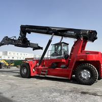 Chariot élévateur à fourche Kalmar d'occasion de 45 tonnes avec moteur et boîte de vitesses, modèles DRD450/DRF450/DRT450/DRU450