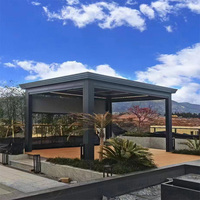 Pergola bioclimatique en aluminium à lames orientables automatiques, écologique, imperméable, pour extérieur