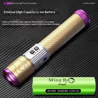 Lampe torche LED tactique en aluminium haute luminosité, étanche, avec batterie rechargeable, charge USB, allumeur, pour le camping