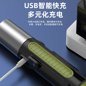 ไฟฉาย LED แบบยืดหดได้แบบชาร์จไฟได้ 1200mAh ระยะไกลสำหรับตั้งแคมป์กลางแจ้งไฟอ่านหนังสือ USB แบบพกพาอเนกประสงค์ - Product Image 4